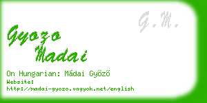 gyozo madai business card