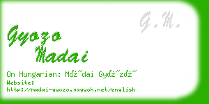 gyozo madai business card